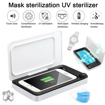 

Portable Cell Phone UV Sterilizer Aromatherapy Function Disinfection Box Personal Sanitizer Mask Watch Disinfect