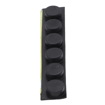 

Furniture knob, round, 10 mm x 5 mm, self-adhesive rubber pads 6 in 1