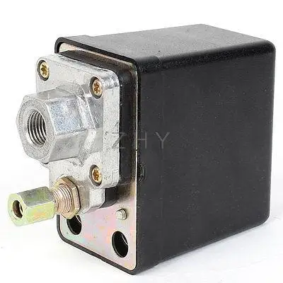AC 240V 20A 175 PSI 12 бар Однопортовый воздушный компрессор переключатель давления черный