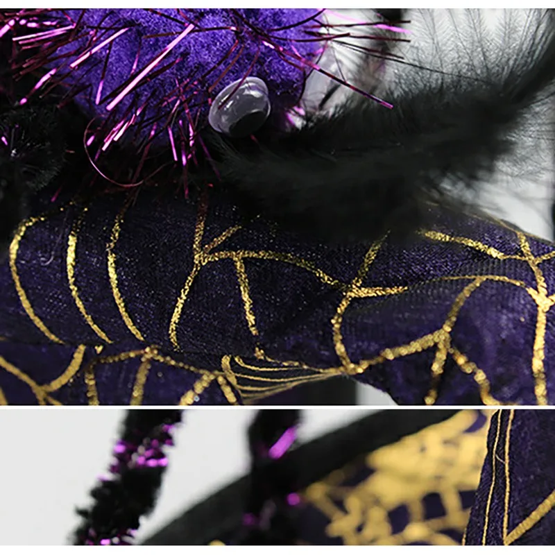 COS Props Pet Halloween Funny Dogs Cat Spider Hat Party Costume Headwear Cosplay Clothing Accessories