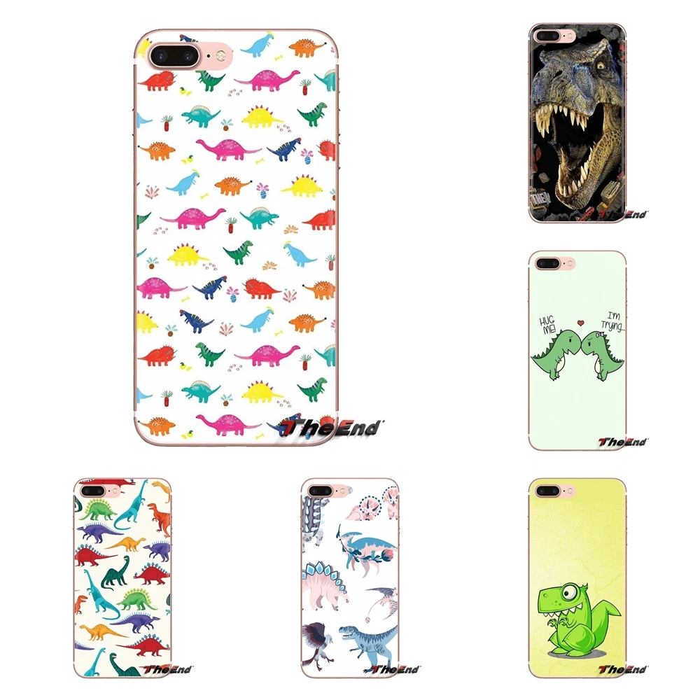 Мягкий прозрачный чехол с изображением динозавра из мультфильма открытым носом