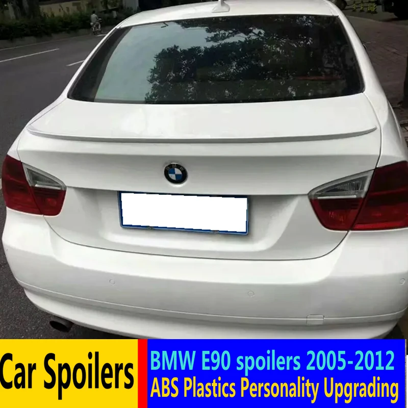 Для 2005 2012 BMW E90 320i 318i 325i 330i спойлер высокого качества ABS Материал заднее крыло