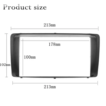 

2 Din Car Stereo Radio Fascia Frame for Toyota Corolla 2003 2004 2005 2006 Dashboard Replacement GPS Audio DVD CD Plate Panel