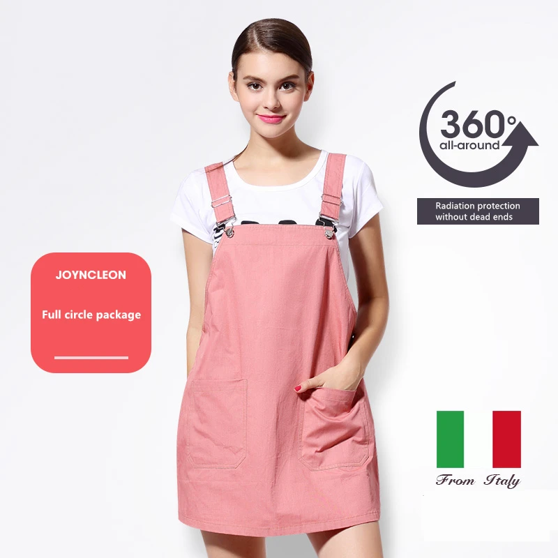 

JOYNCLEON anti-electromagnetic radiation simple style adjustable shoulder strap skirt EMF shielding metal fiber maternity dress