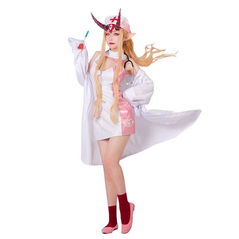 Аниме! Fate/Grand Order Shuten douji Ibaraki Doji Неквалифицированная кожаная форма для медсестры