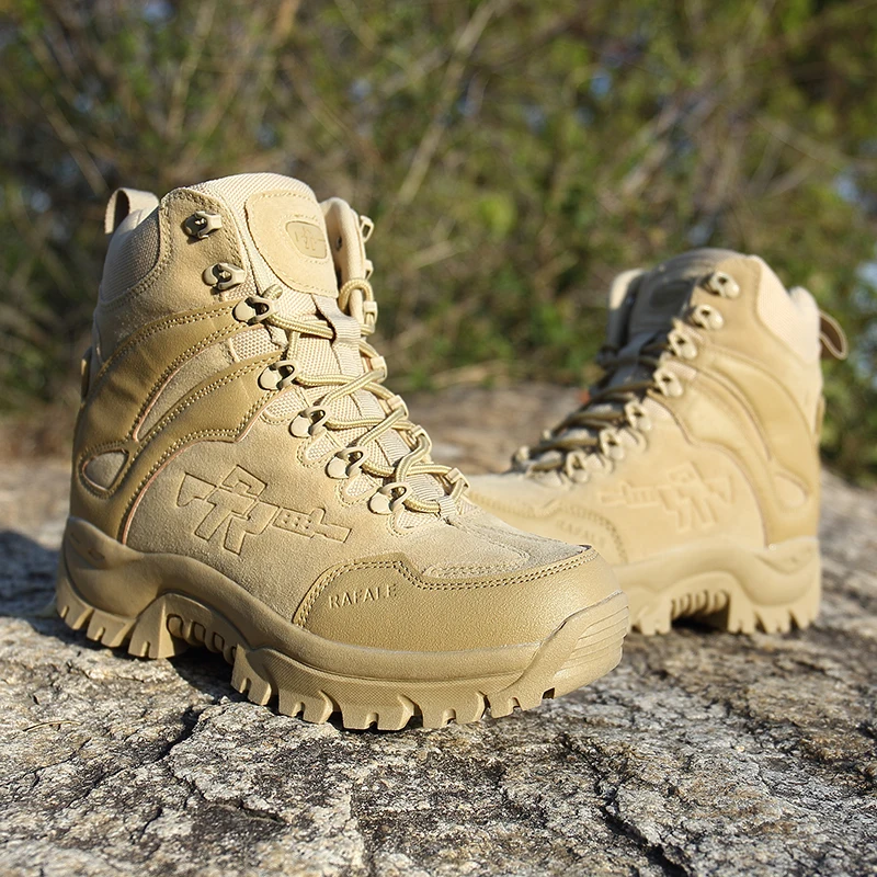 Военные ботинки для мужчин; спецназ; тактические ботинки; Уличная обувь для пустыни; нескользящая Боевая обувь; водонепроницаемые носки;