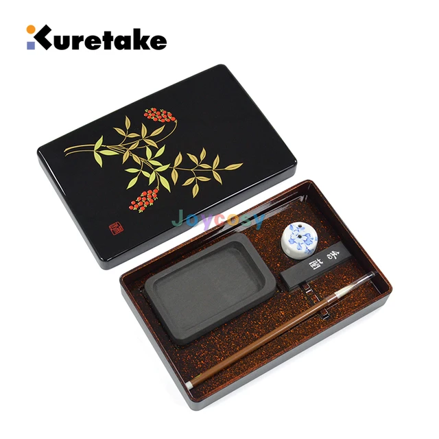 Kuretake Japanese Writing Box Calligraphy Set Sash Inkstone KB710-900SET,  Southern Sky, Writing Supplies - AliExpress