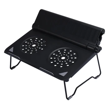 

Laptop Stand Folding Notebook Holder Cooling Bracket With Phone Holder Computer Desk for Macbook Pro iPad Tablet 10"-17"
