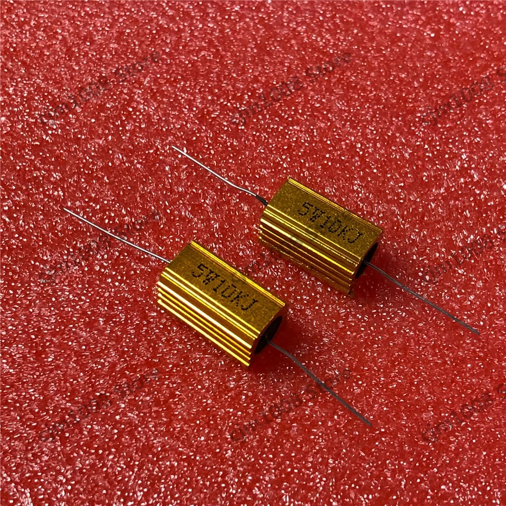RX24-5W 10K мощный металлический корпус Чехол Золотой Алюминиевый чехол проволочный