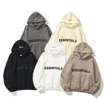 Men's Essentials Hoodies Sweatshirts Reflective Letters Printing Fleece Oversized Hoodie New Fashion Hip Hop Sweatshirt Couples