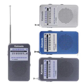 

Portable AM FM Radio Wireless Pocket Radio Receiver Supporting Stereo Mode Loudly with Strap