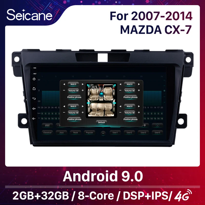 Seicane 2DIN DSP Android 10 0 автомобильный радиоприемник с навигацией GPS мультимедийный
