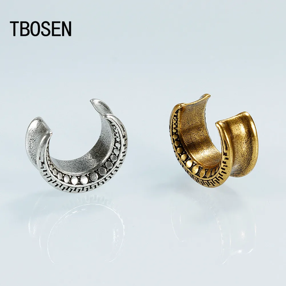 TBOSEN медные ушные датчики пробки и тоннели для пирсинг ушей кольцо расширитель Носилки модные пирсинг ювелирные изделия