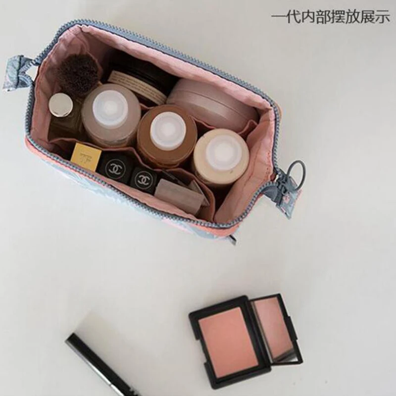 Women Travel Animal Flamingo Make Up Bags Girl Cosmetic Bag Makeup Beauty Wash Organizer Toiletry pouch Storage Kit Bath Case