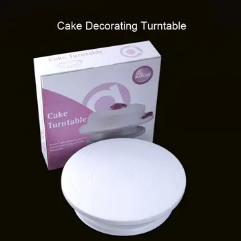 

DIY Cake Turntable Baking Silicone Mold Cake Plate Rotating Round Cake Decorating Tools Rotary Table Pastry Supplies Cake Stand