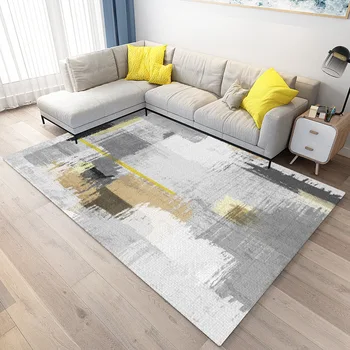 

Rug Living Room Nordic-Style Table Cover Household Simple Abstract American-Style Modern Sofa Rectangular Machine Washable