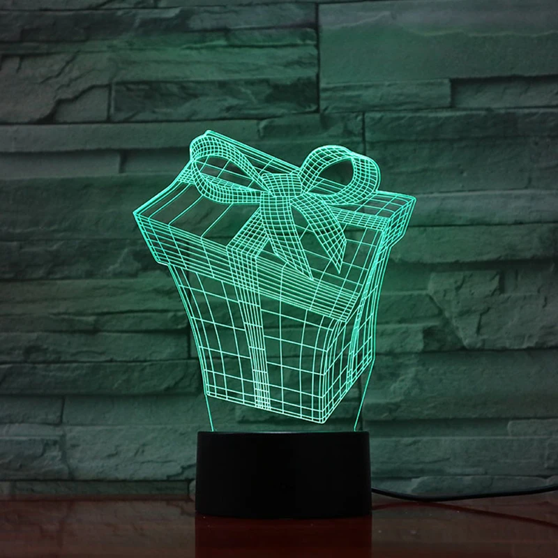 

Christmas Gift 3D LED Illusion Desktop Lamp Coffee Table Decor Sensor Lights Atmosphere Bedside Night Lamps Birthday Gifts