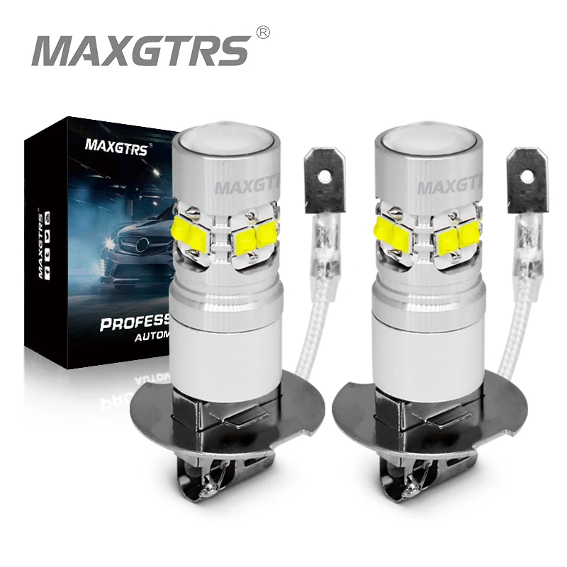 2pcs H27w/2 H27w/1 H27 Led 880 881 H1 H3 Led Bulb H27w 1600lm 6000k ...