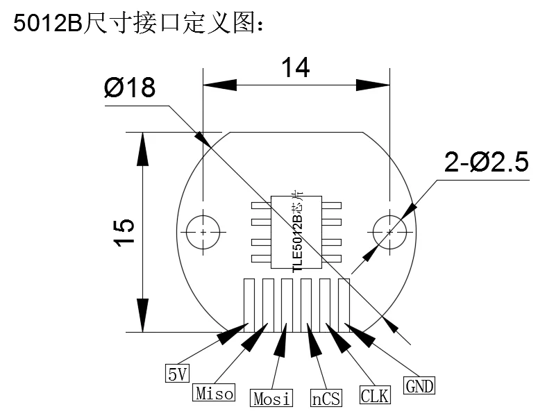 AS5048A Магнитный энкодер комплект PWM и SPI Интерфейс точность 14-Bit с бесщеточным двигателем головка