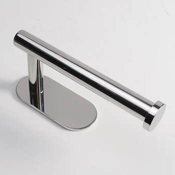 

Adhesive Hanger Brushed Nickel Toilet Shelf Paper Holder Bathroom Roll Tissue Chrome Stainless Steel Wall Mount