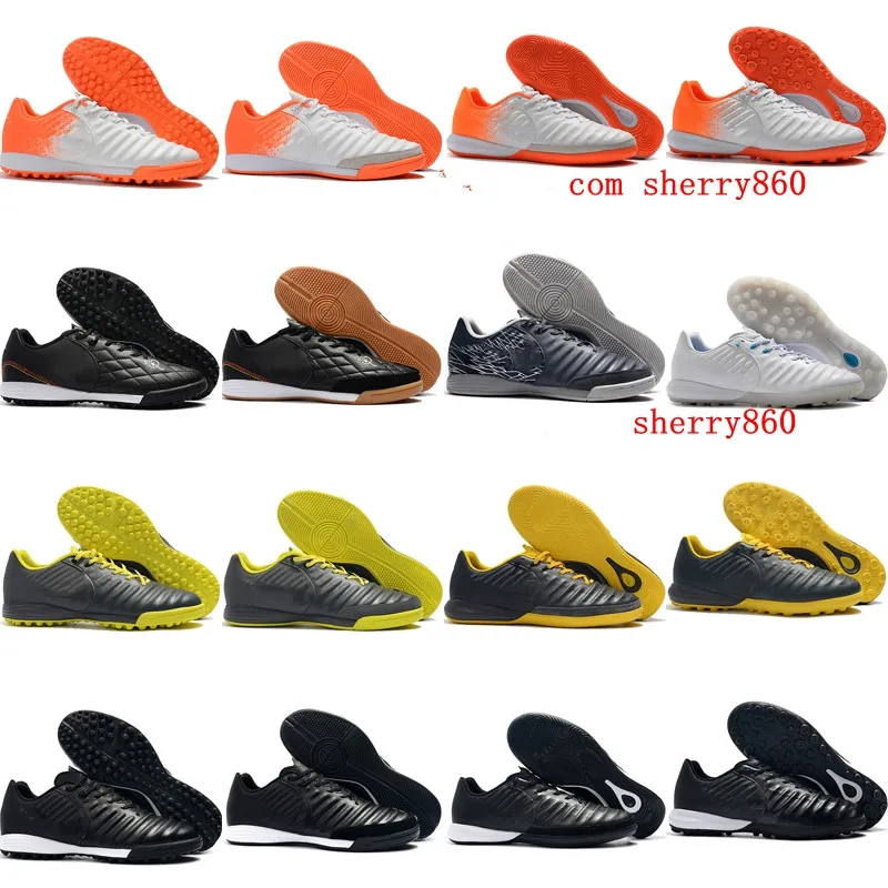 

2019 mens soccer shoes TimpoX Finale IC TF soccer cleats Tiempo Ligera IV indoor turf football boots cheap botas de futbol