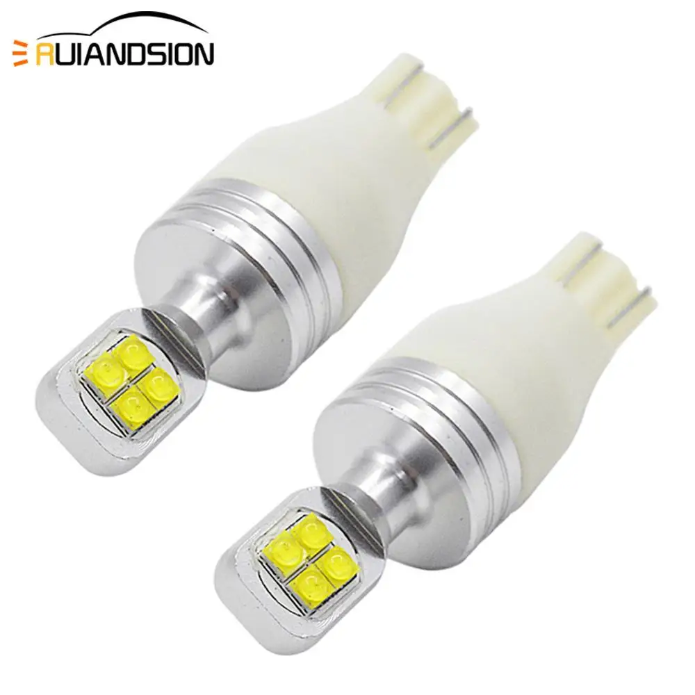 2x 0.3A T10 w5w светодиодный дневные ходовые огни T15 W16W 912 921 XB-D чип светодиодный Замена лампы для резервные фары заднего хода автомобиля может занять от 10 до 30V нет Полар-Флиса Белый