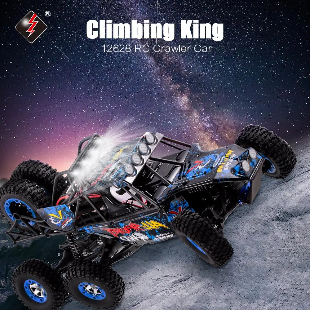 WLtoys 12628 Радиоуправляемая машина 1/12 2,4G 6WD 40 км/ч высокоскоростные автомобили Rock Crawler внедорожный альпинистский внедорожник Грузовик модель автомобиля подарки на год