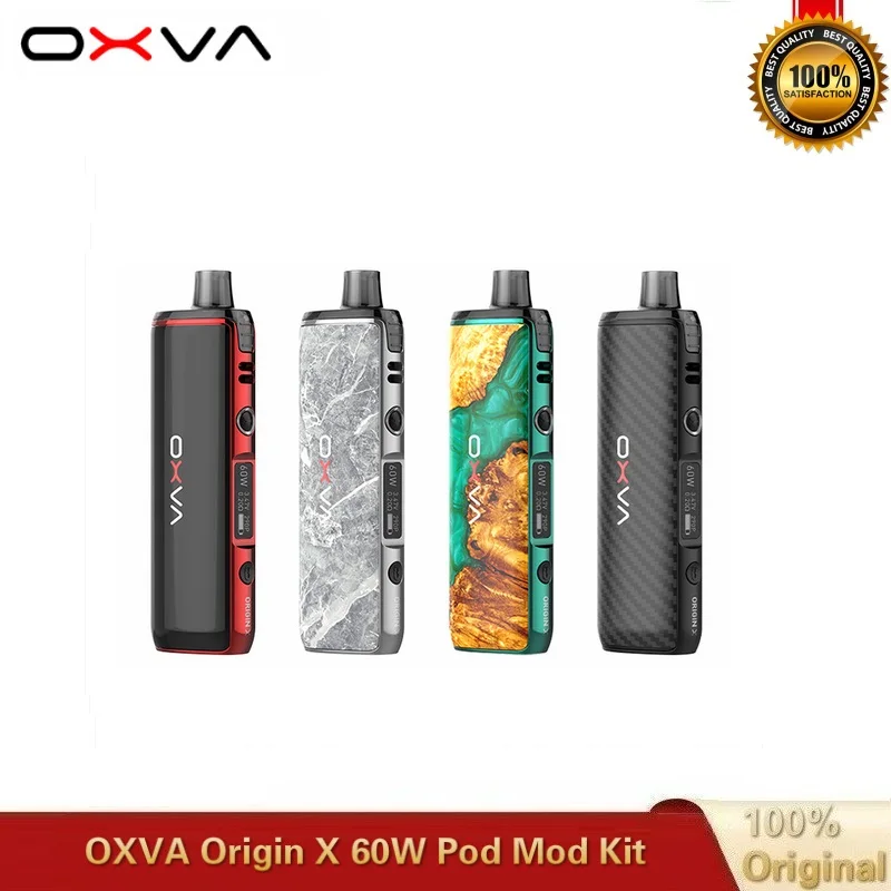 OXVA Origin X Pod Mod Kit 60 Вт с 3 мл питание от одного аккумулятора 18650 электронная сигарета