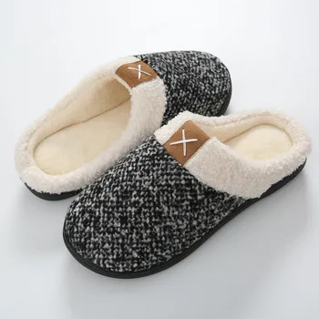 

Winter Home Slipper Women's House Slippers Slip-On Anti-Skid Sole Indoor Casual Shoes Snow Slippers Dropshipping ##3