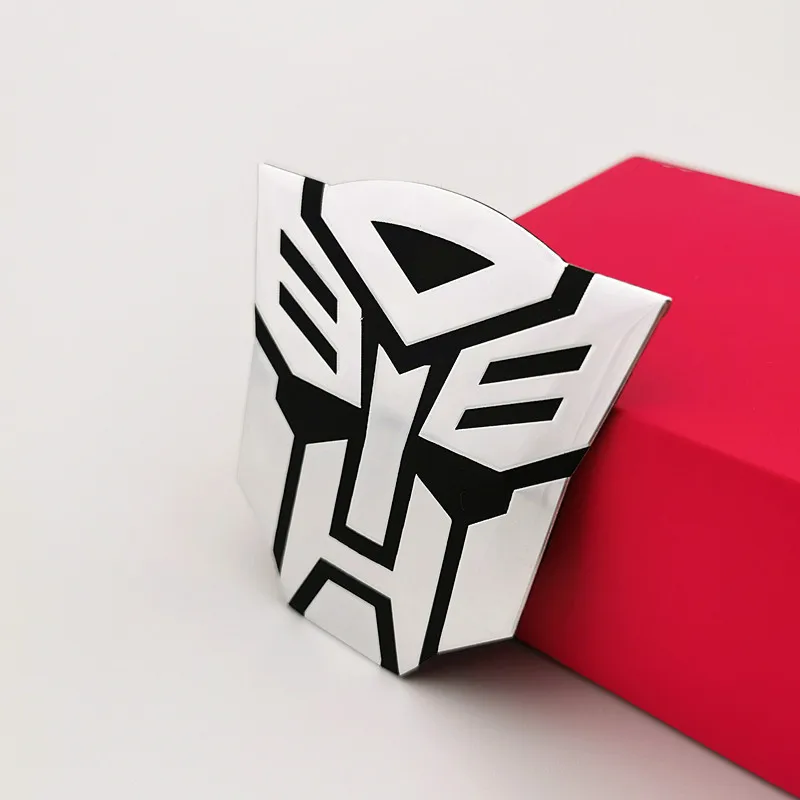 Трансформеры бампер наклейка s алюминиевый сплав стерео 3D стикер Автоботы Decepticons Автоботы Прохладный модифицированный логотип Декоративная ручка