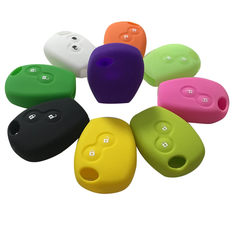 For Renault Twingo Silicone Key Cover for Renault Kangoo 2 Button for DACIA Sandero Duster Megane Modus Key Cover Cap key case,key case cover,car key shell