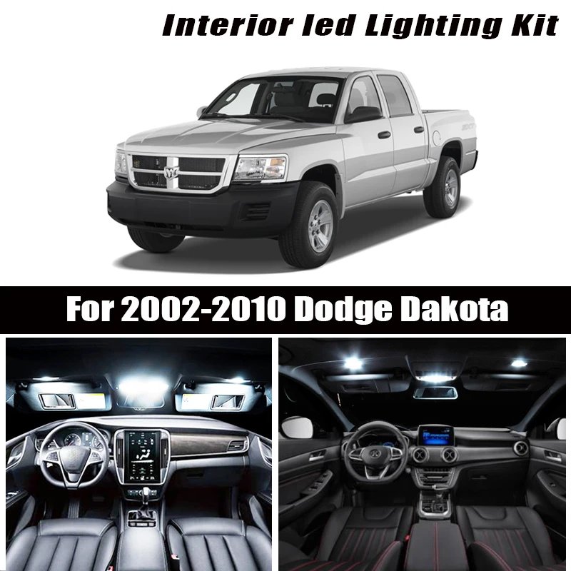 Для 2002 2010 Dodge Dakota белые автомобильные аксессуары Canbus без ошибок светодиодный