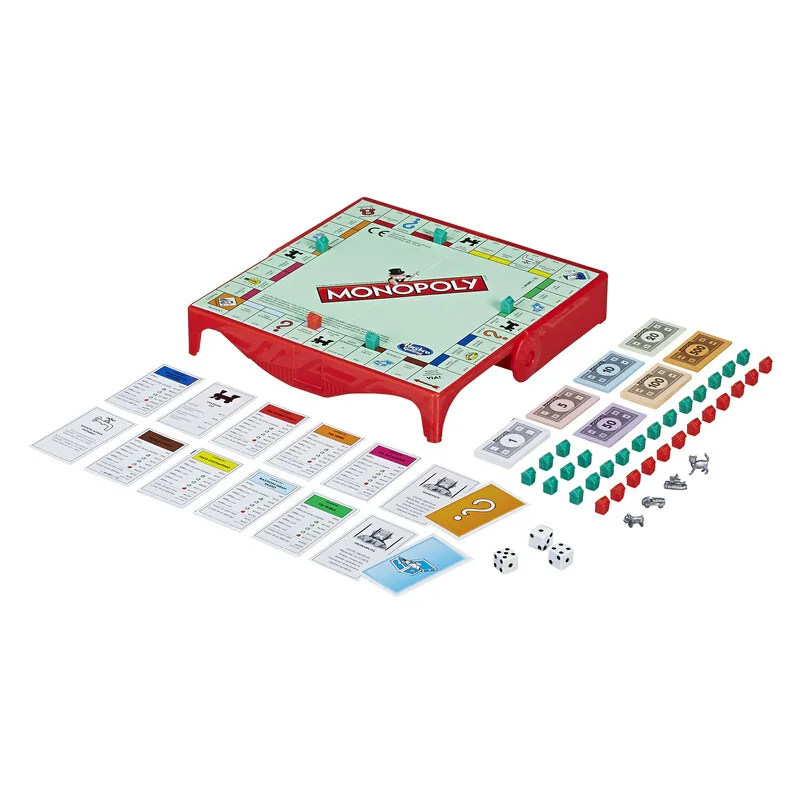 Hasbro Games Monopoly Travel Edition MONOPOLY Puzzle Board Game Strategy Party Toys 2-4 Players 3