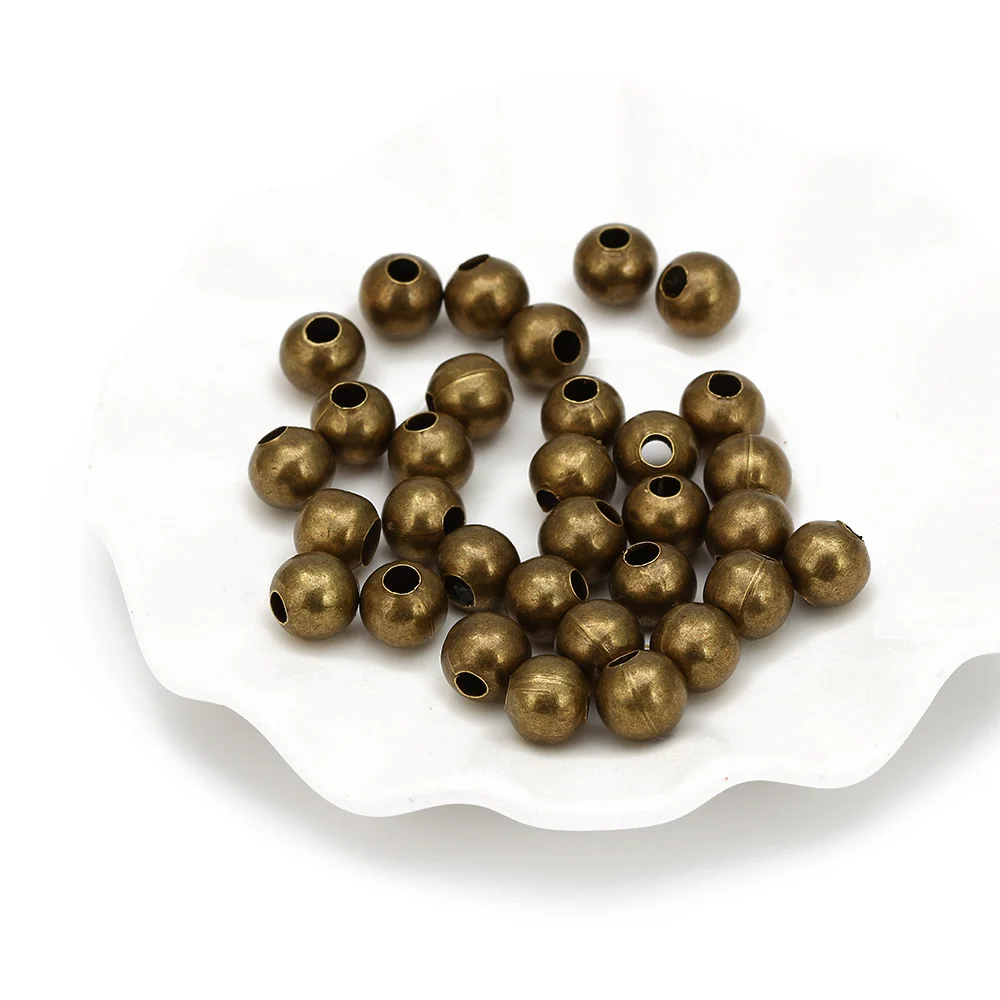 

Full Range Size Antique Bronze Hollow Metal Beads Spacer Beads DIY Necklace Bracelet Making Material