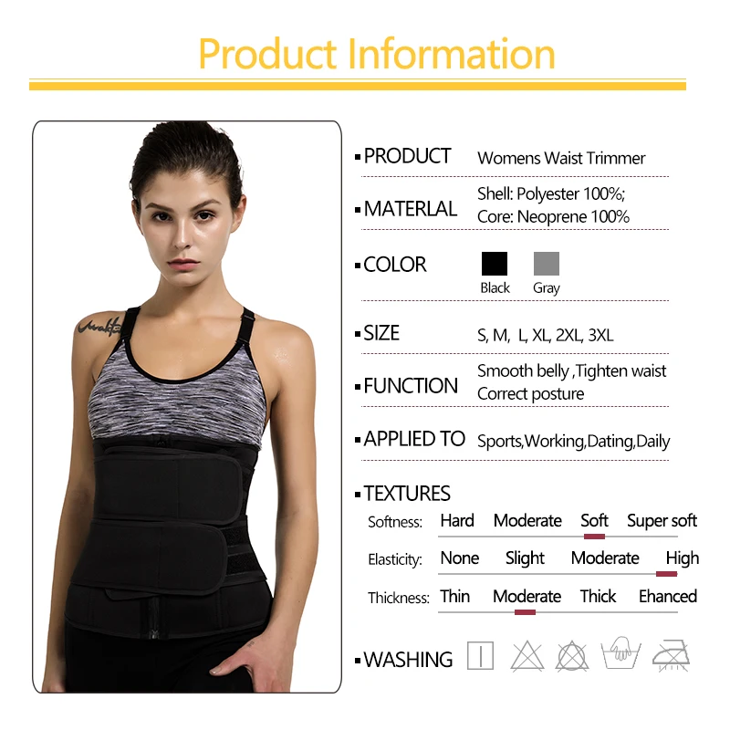 Steel Boned Waist Corset Trainer Sauna Sweat Sport Girdle Cintas Modeladora Women Weight Loss Lumbar Shaper Workout Trimmer Belt body shaper