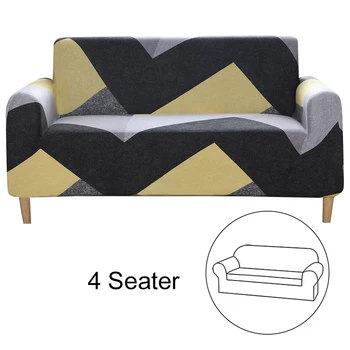 

Waterproof Dustproof Printed Slipcover Home Decor Breathable Sofa Cover Office High Elastic Comfortable Washable Living Room