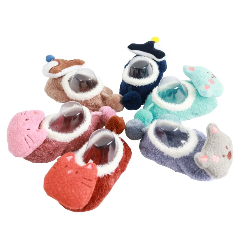 Носки с рисунком лисы для новорожденных на весну-осень милые носки из кораллового флиса с рисунком из мультфильма Meias, мягкие носки для маленьких мальчиков, носки для маленьких девочек, Лидер продаж