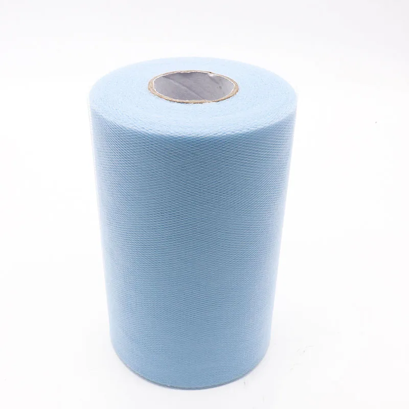 Light Blue 54 Цвета, 15 см, 100 ярд, тюль, рулон, катушка, тканевая ткань, сделай сам, для свадебной вечеринки, для детского душа, для дня рождения, детские юбки-пачки, Декор - Цвет: Light Blue