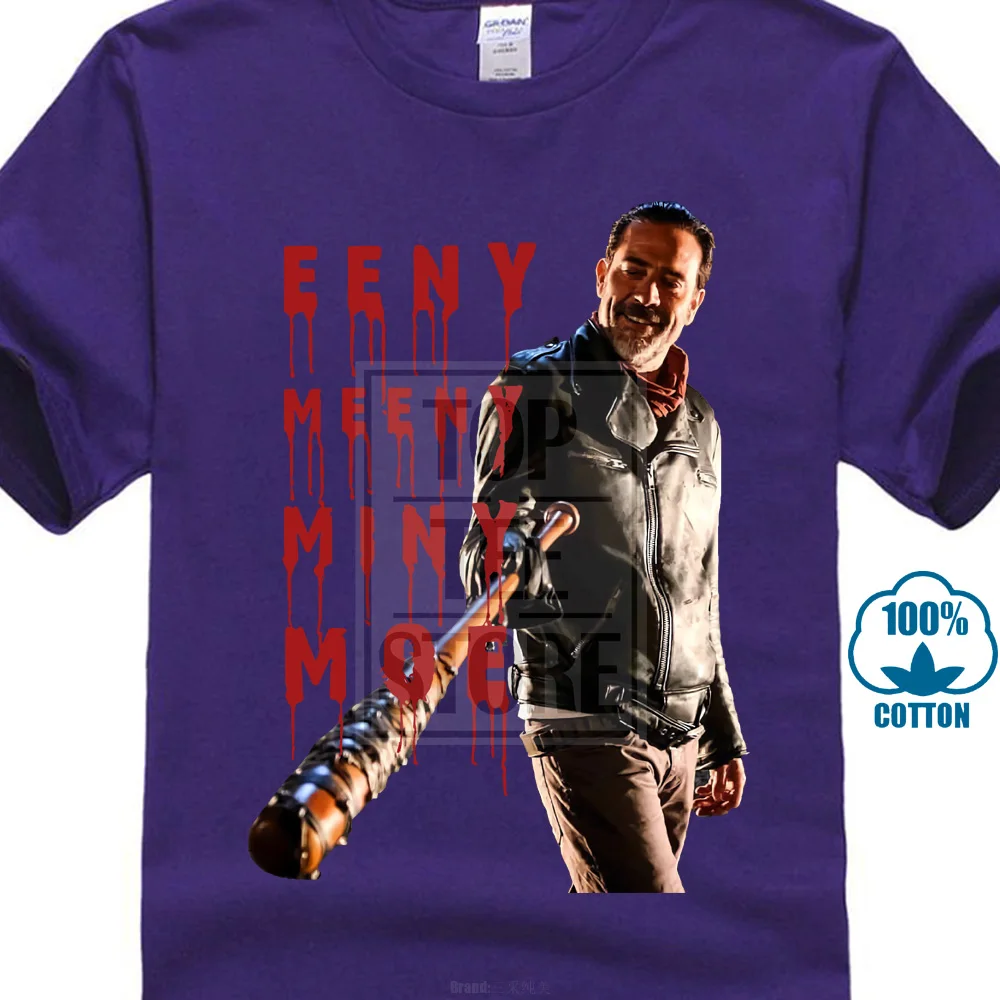 Футболка The Walking Dead Negan Eeny Meeny Miny Mo Размер: S-Xxl 022425 - Цвет: Фиолетовый