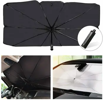 

New Car Windshield Sunshades Sun Umbrella Front Windshield Sun Umbrella Car Assessoires High Quality Auto Windshield Sunshades