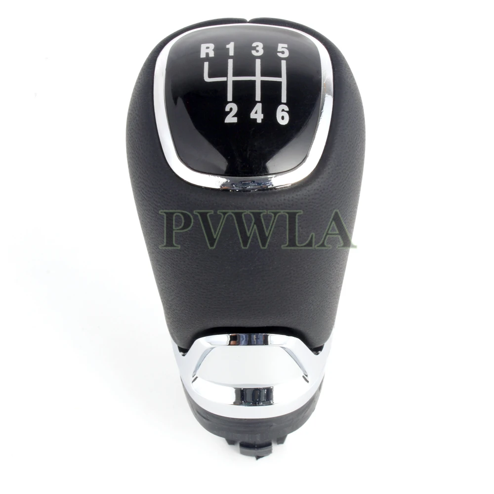 Car Shift Gear Knob Lever Gaitor Boot Cover Accessories Chrome & Leather Skoda Octavia A7 MK3 2014 2015, car gear shift knob,automatic gear dust cover