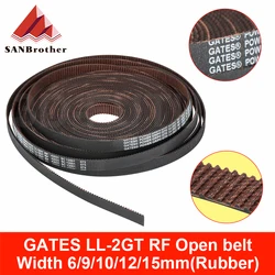 Courroie synchrone GT2 pour imprimante 3D, haute qualité, engrenage GATES LL 2GT, largeur 6MM, 9MM, 10MM, courroie de synchronisation résistante à l'usure pour BLV 
