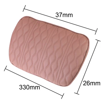 

Auto Neck Rest Headrest Cushion Seat Pillow Leather Embroidered Lumbar Cushion Memory Foam Car Headrest Pillow Relieve Pain