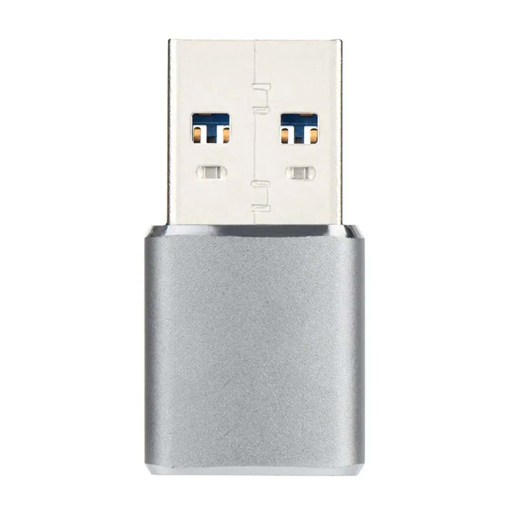 Мини-кардридер из алюминиевого сплава с разъемом usb типа Micro-USB и USB с поддержкой одновременного чтения и записи