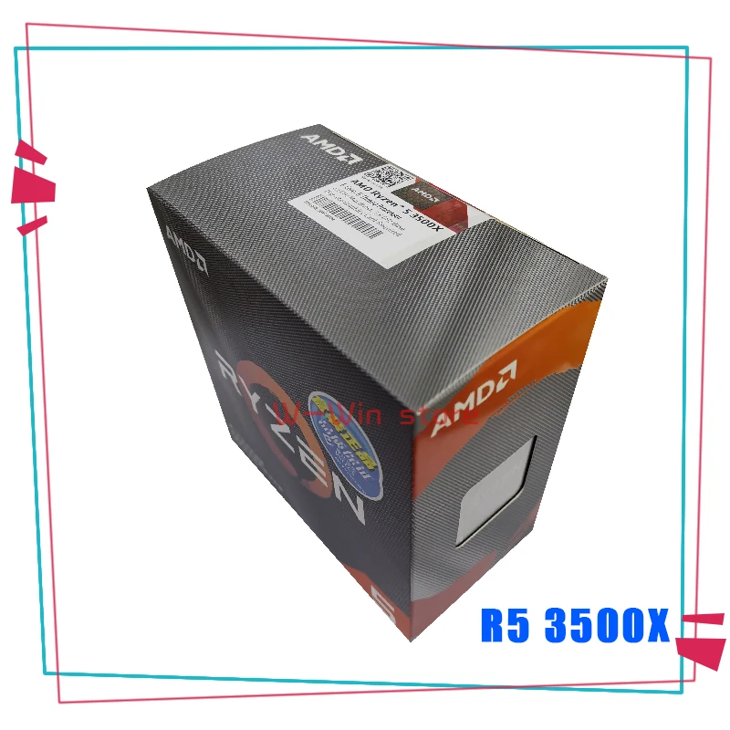 Процессор AMD Ryzen 5 3500X R5 3500X3,6 GHz шестиядерный процессор 7NM 65W L3 = 32M 100-000000158 Socket AM4 с охлаждающим вентилятором