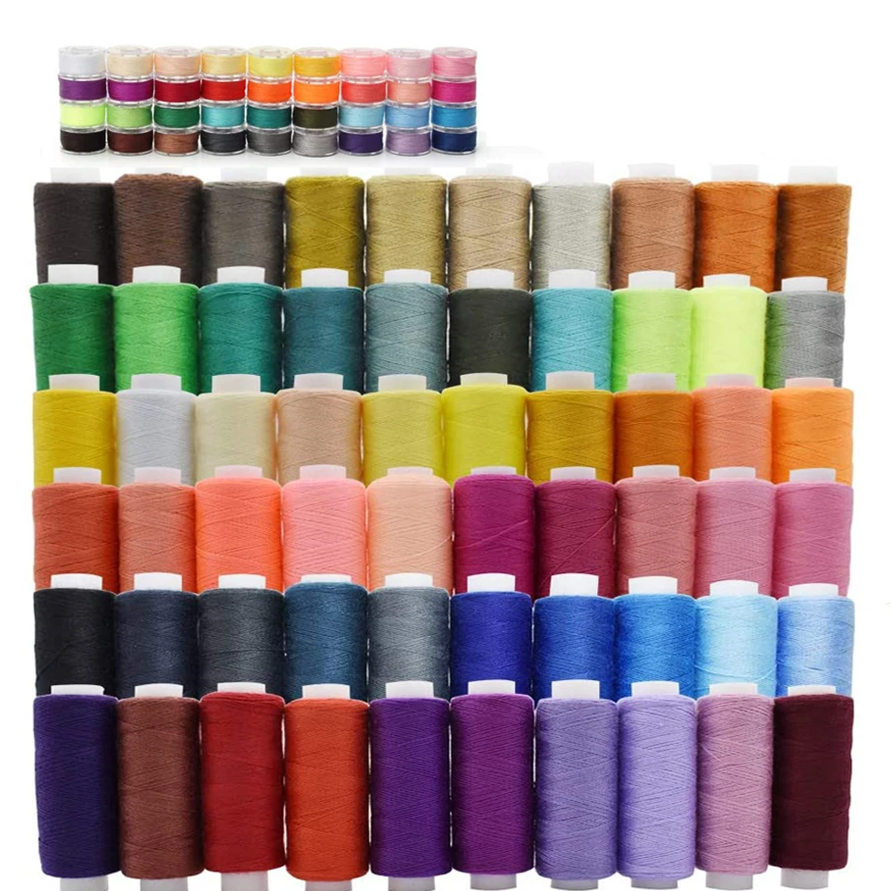 Hilo De Coser 30 Colores 250 Yardas Poliester Cada Hilo Carretes Para Coser  New