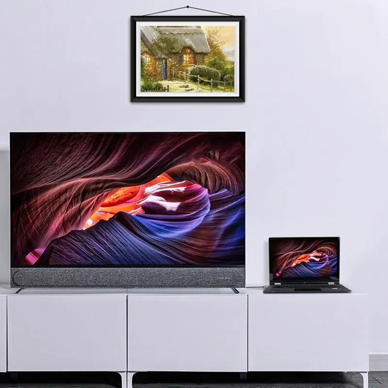 Алюминиевый корпус нейлоновый Плетеный ультра тонкий HDMI кабель 4K 60 Hz