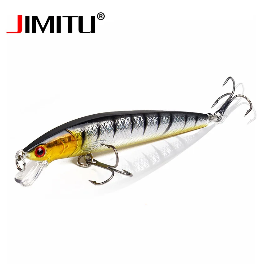 JIMITU Jerkbait Minnow Рыболовная Приманка 10 см 8 г 3d глаза искусственные жесткие приманки