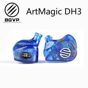 

BGVP ArtMagic DH3 HIFI Earphone 2 Balanced Armatures 1 Dynamic Driver 2BA+DD Customizable In Ear Monitors MMCX Interface Earbuds