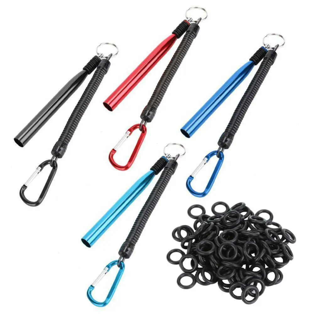 Wacky Worm Rig Tool with 100 O-Rings for Soft Baits Lures Fishing Accessories | Спорт и развлечения